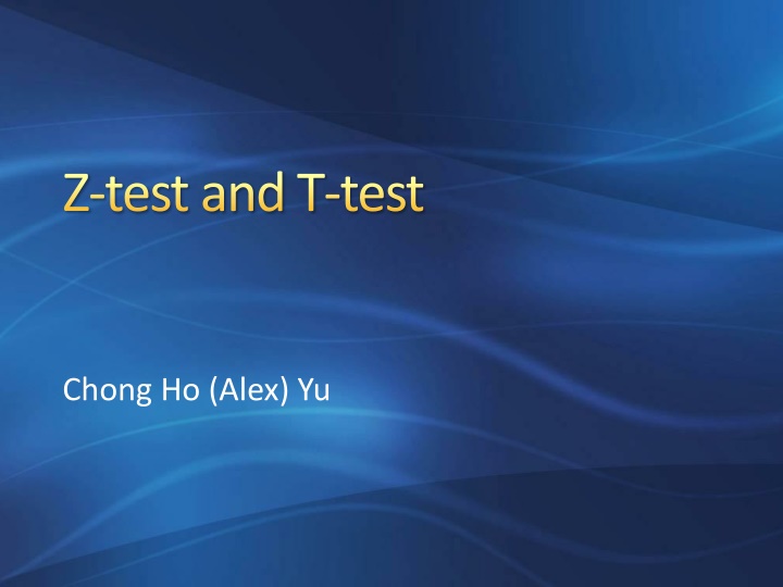 z test and t test