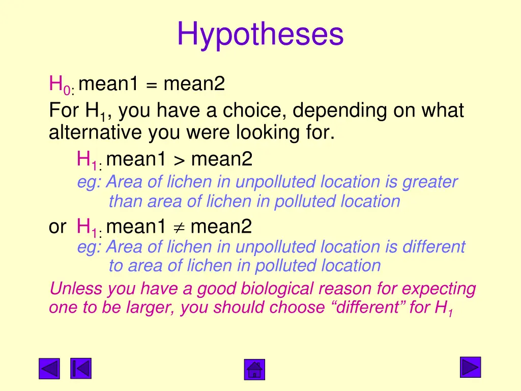 hypotheses