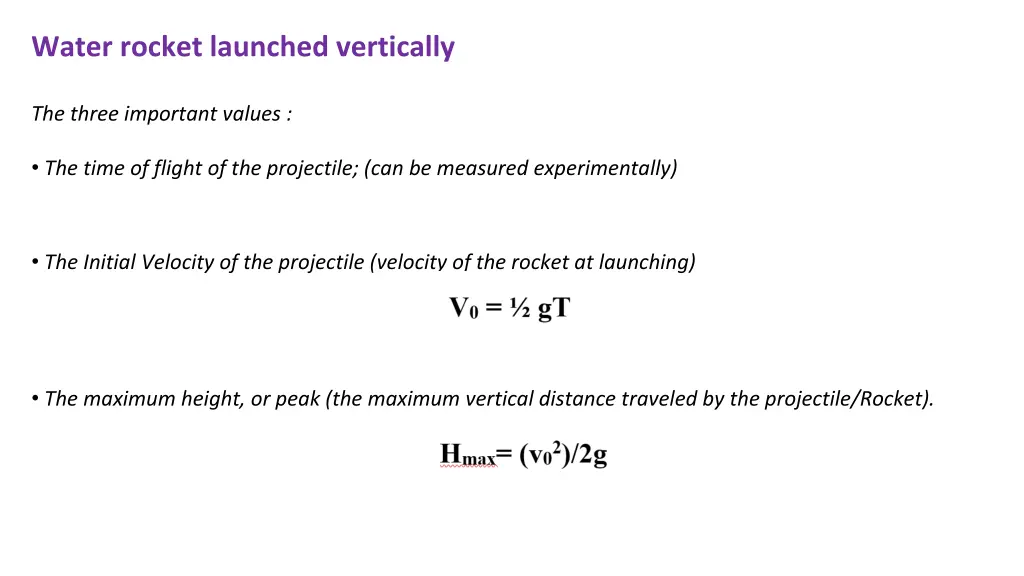 water rocket launched vertically 1