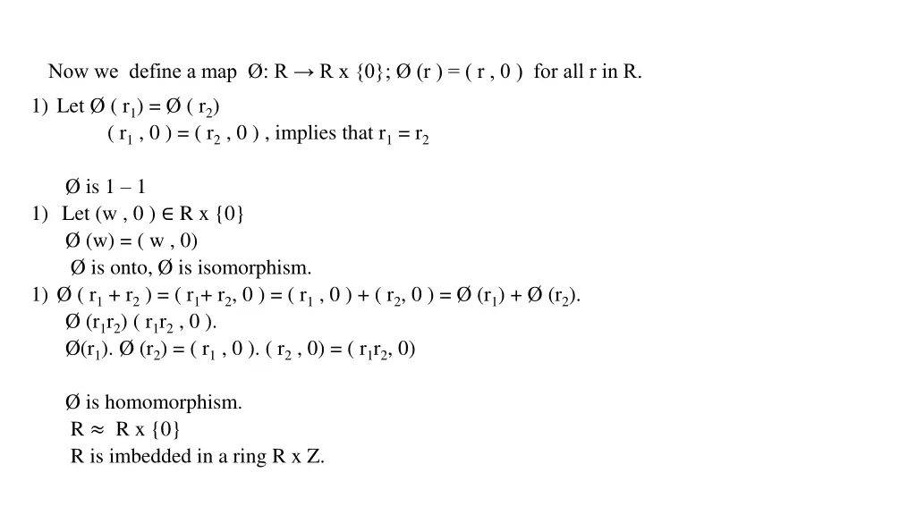 now we define a map r r x 0 r r 0 for all r in r