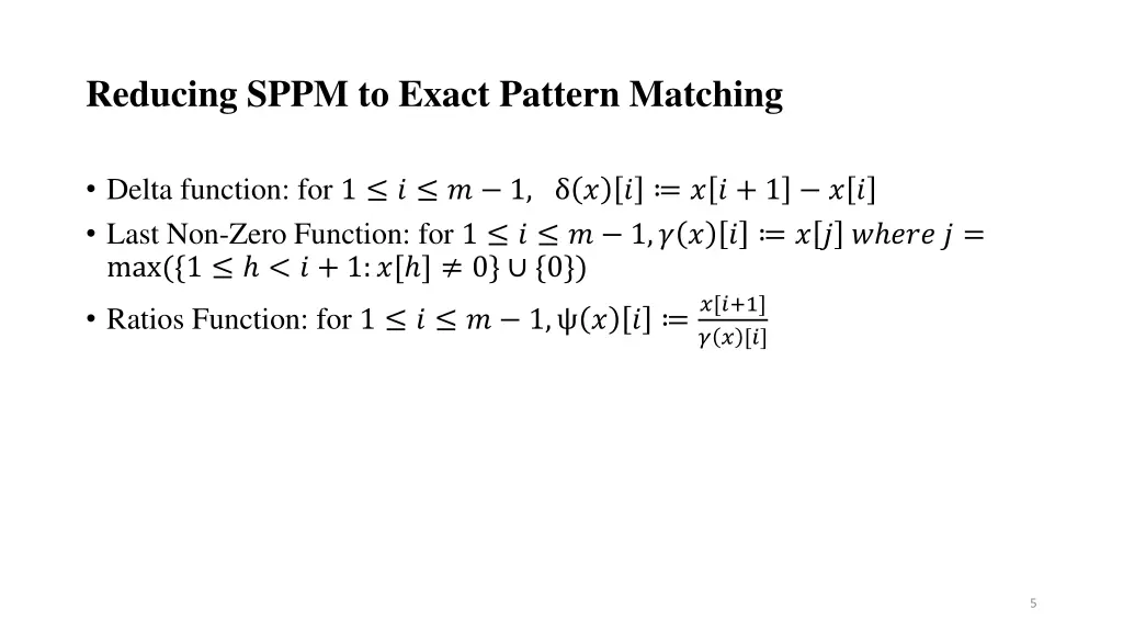 reducing sppm to exact pattern matching 1