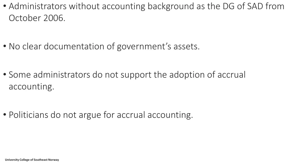 administrators without accounting background