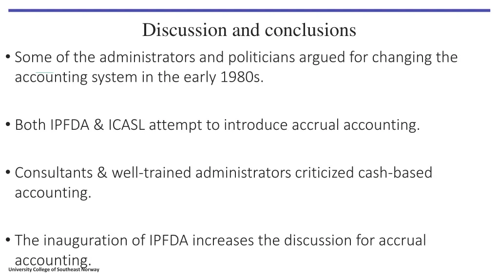 discussion and conclusions