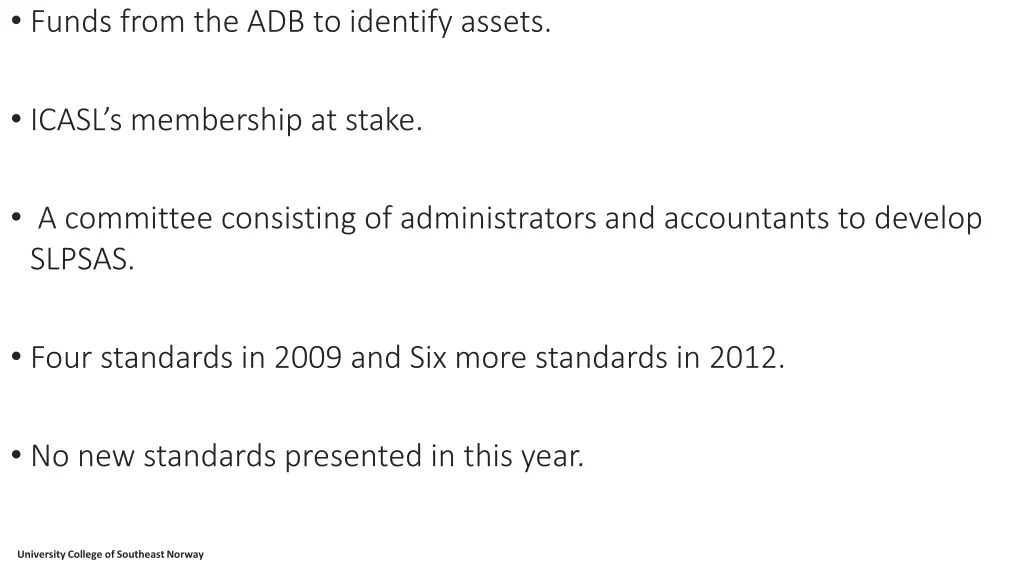 funds from the adb to identify assets