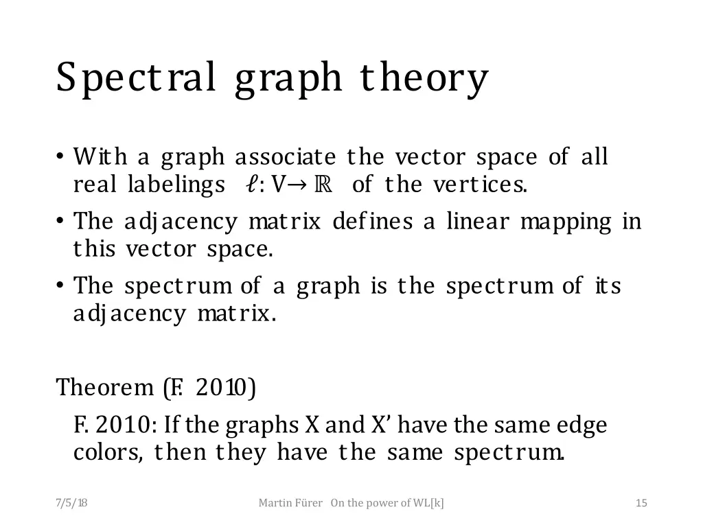 spectral graph theory