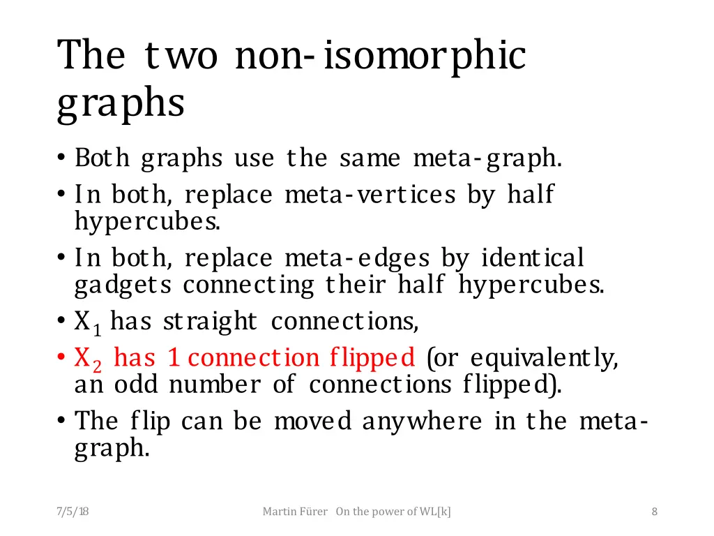 the two non isomorphic graphs