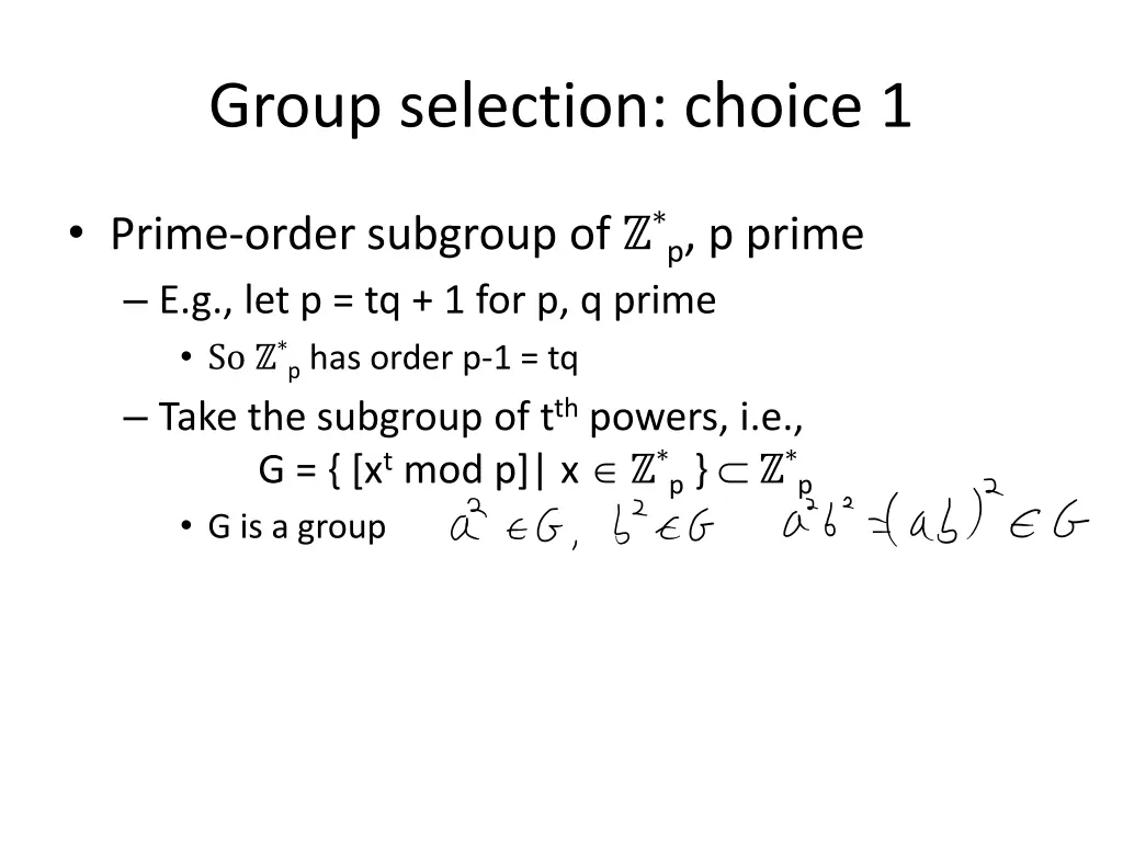 group selection choice 1 1