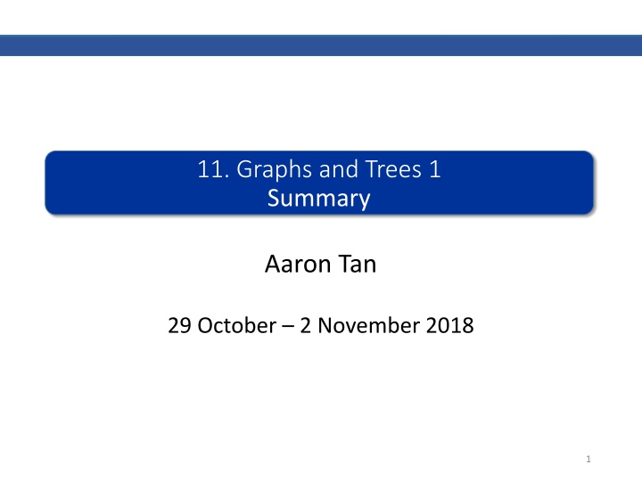 11 graphs and trees 1 summary