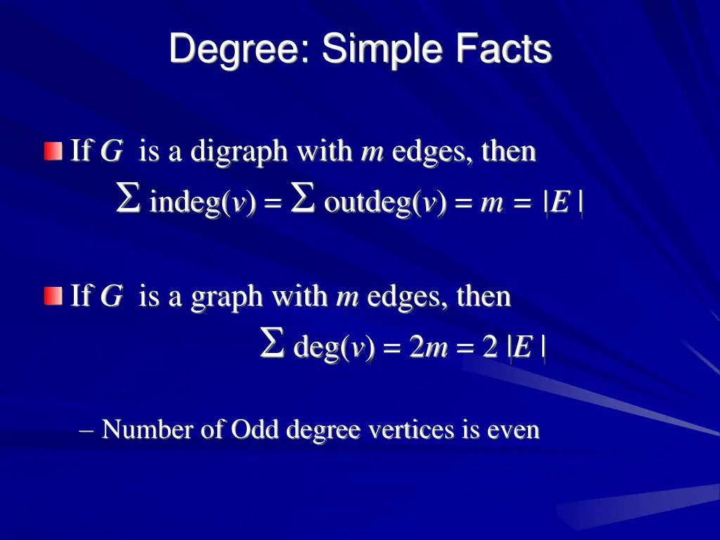 degree simple facts