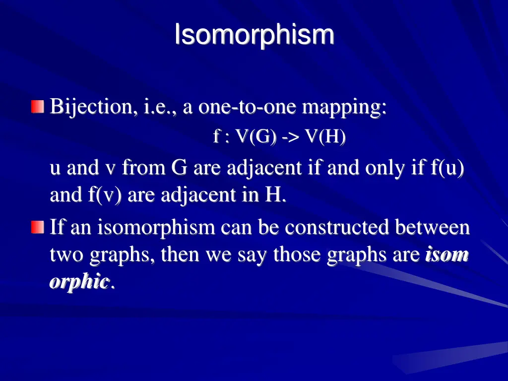 isomorphism 1