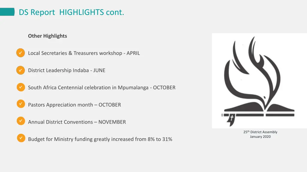 ds report highlights cont