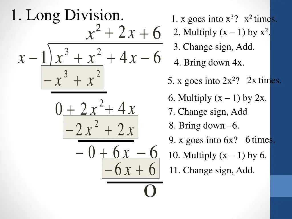 1 long division
