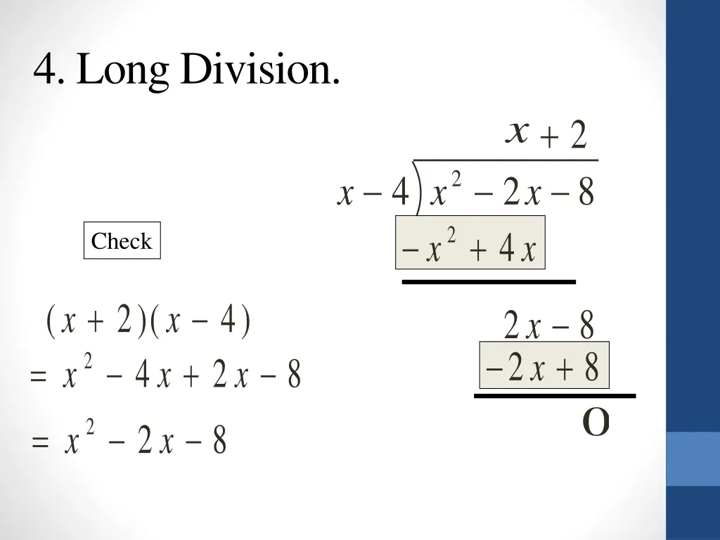 4 long division