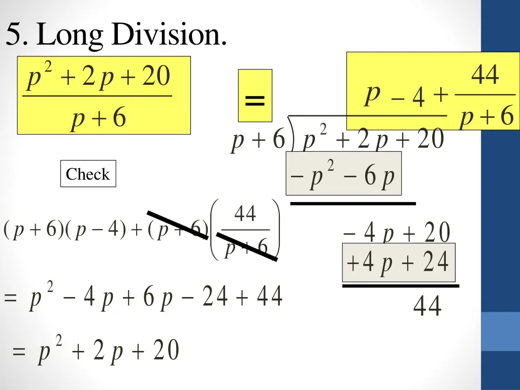 5 long division 2 p