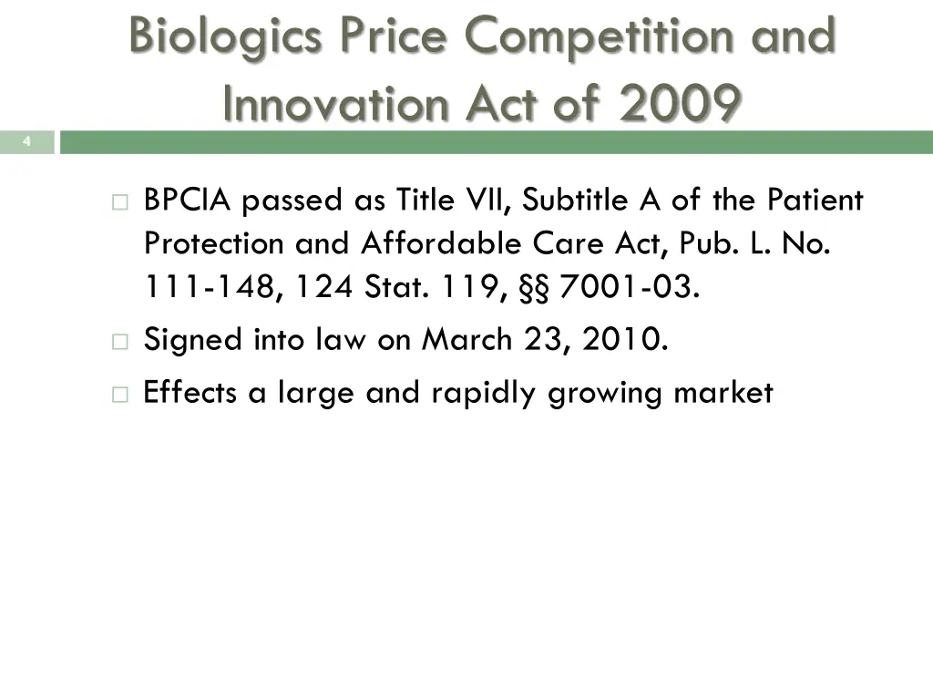 biologics price competition and innovation