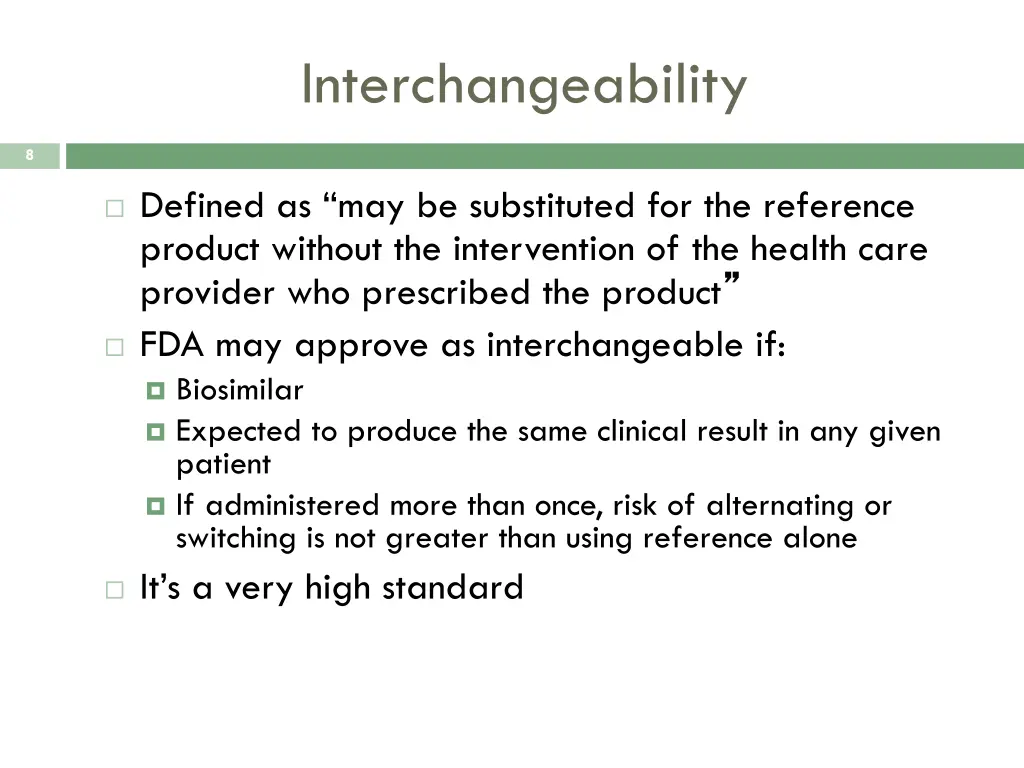 interchangeability