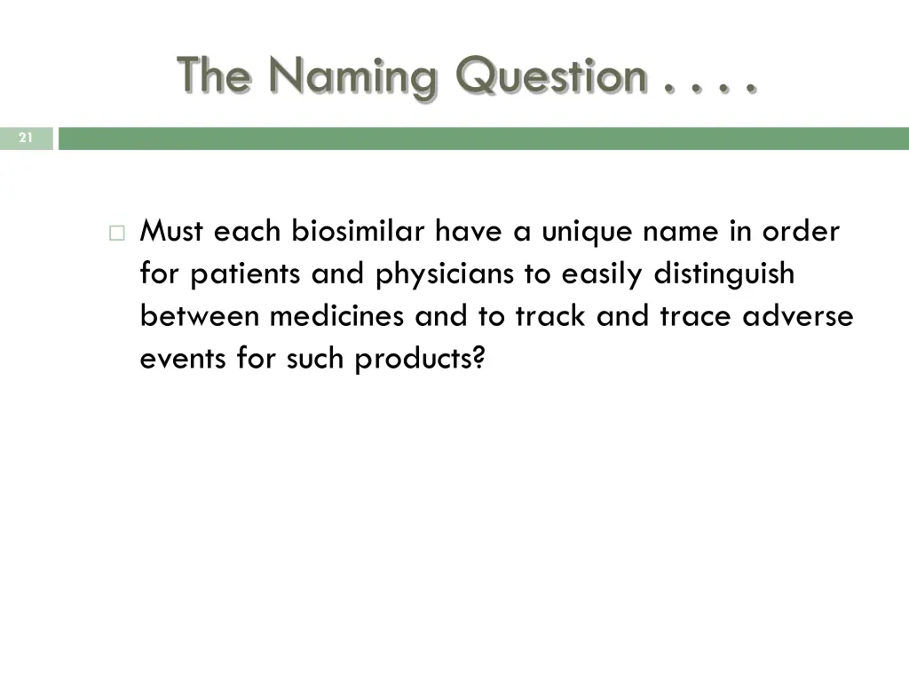 the naming question