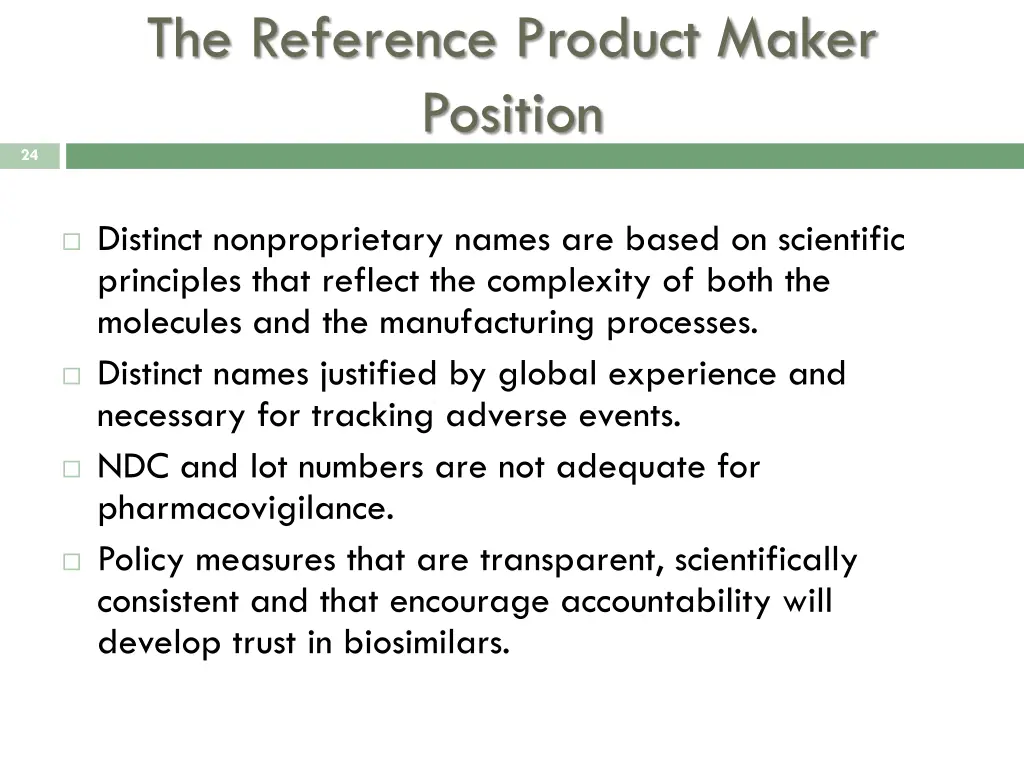 the reference product maker position