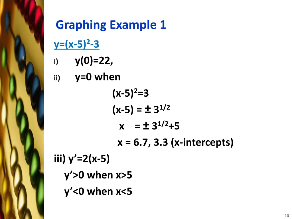 graphing example 1