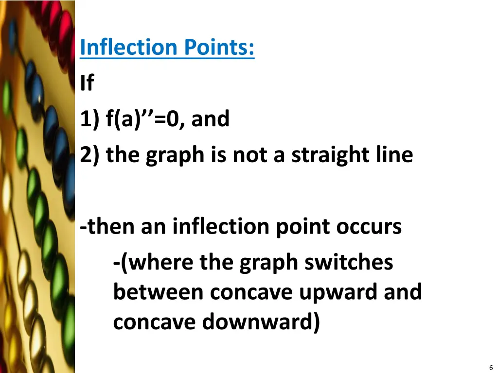 inflection points if 1 f a 0 and 2 the graph
