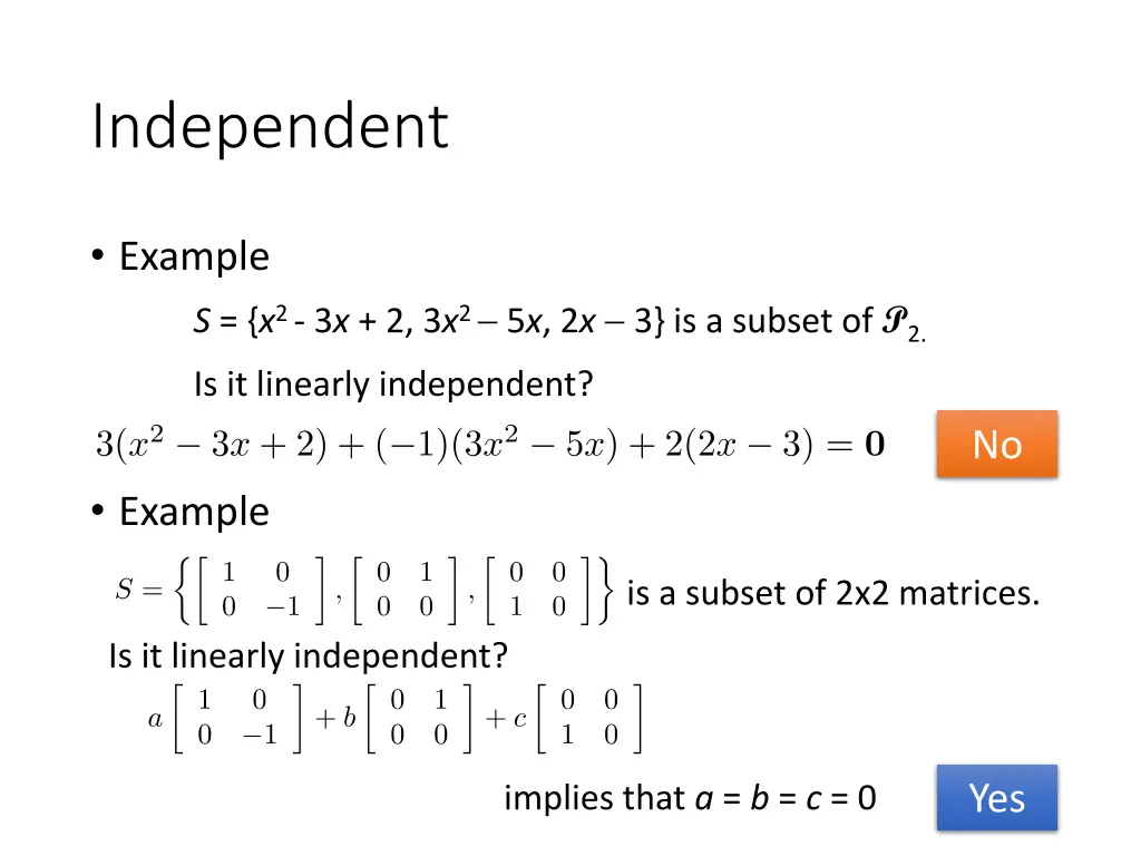 independent