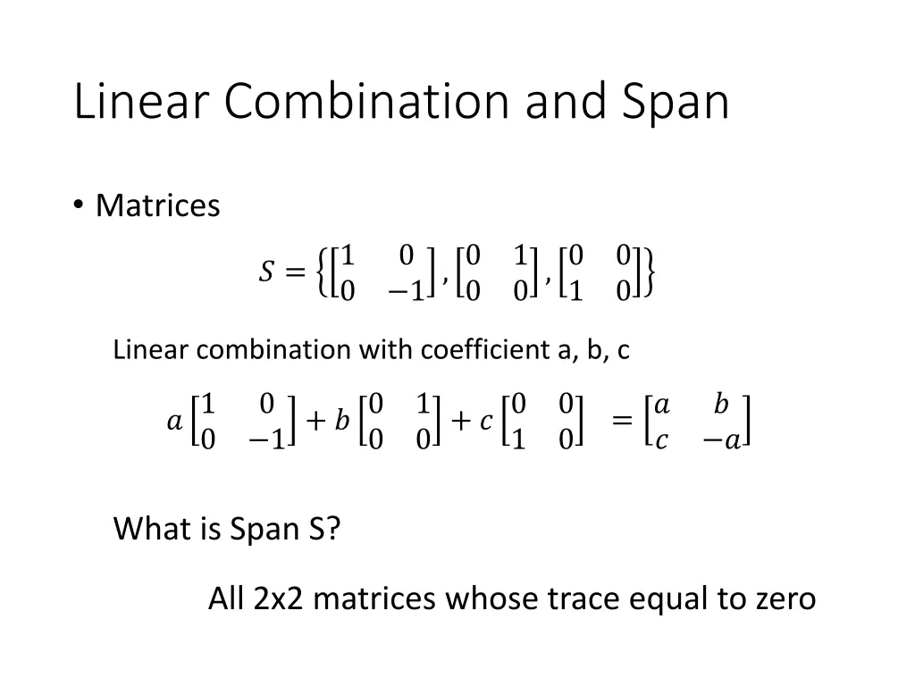 linear combination and span 1