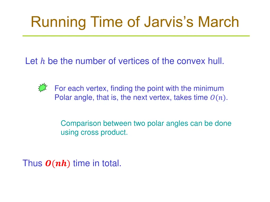 running time of jarvis s march