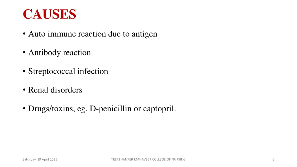 causes