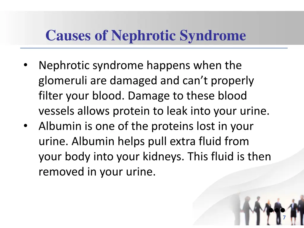 causes of nephrotic syndrome 1