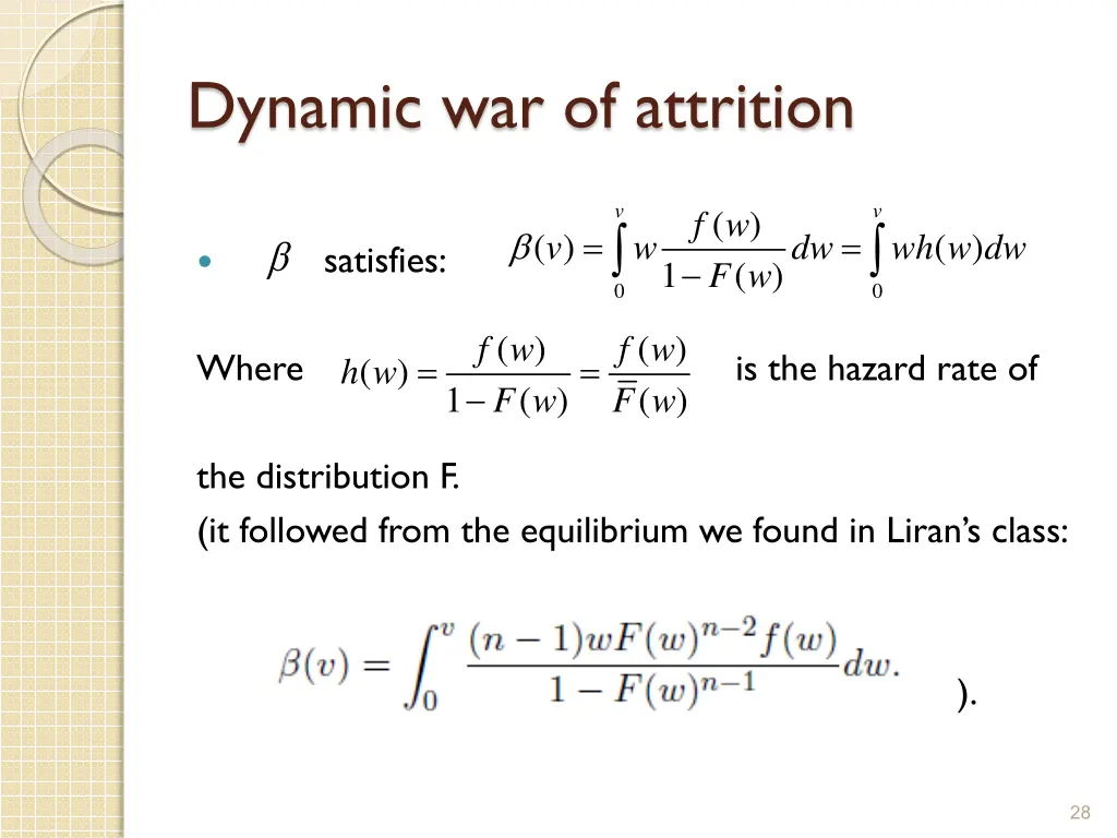 dynamic war of attrition 1