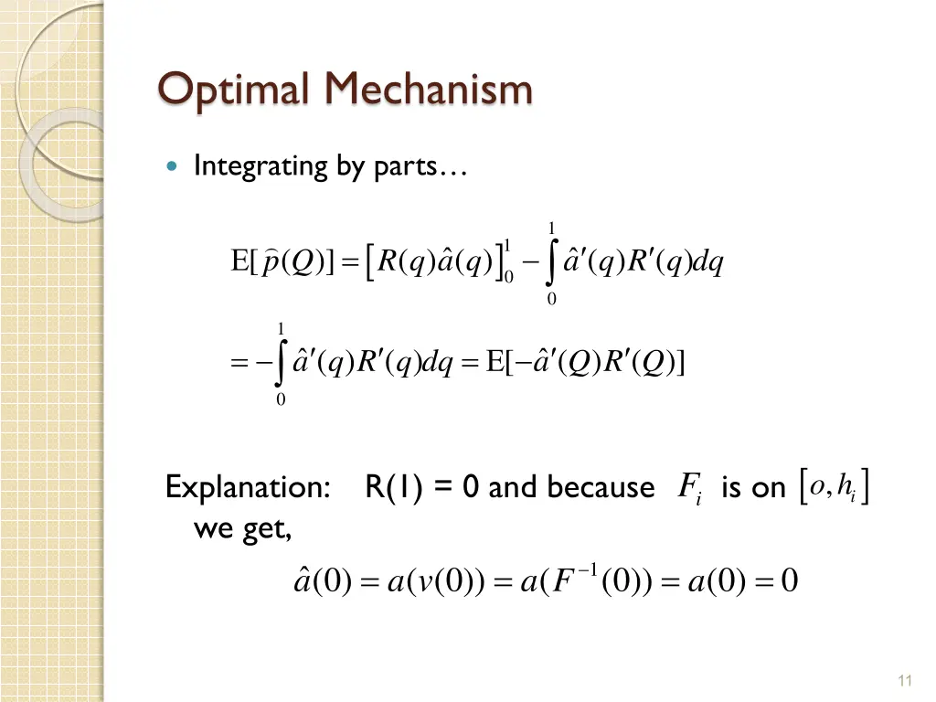 optimal mechanism 4