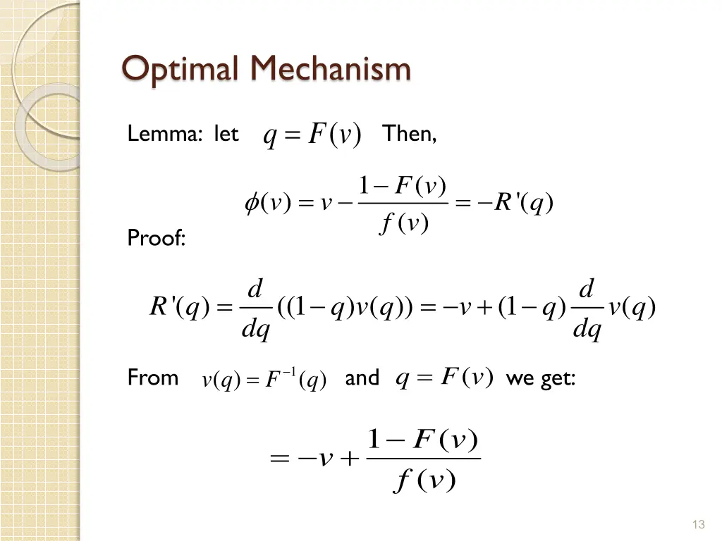 optimal mechanism 6
