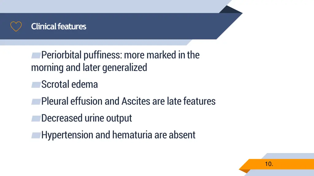 clinical features