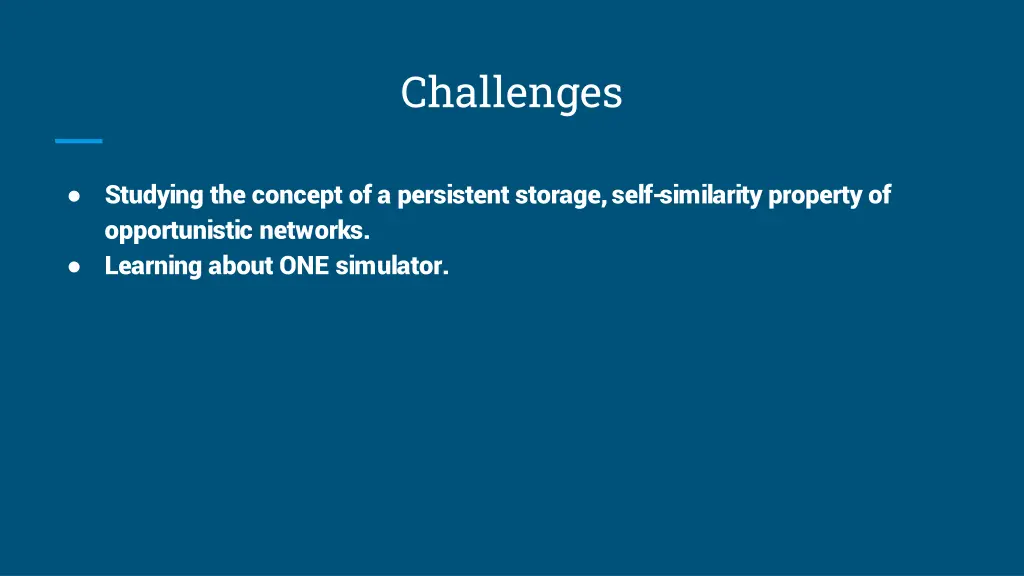challenges