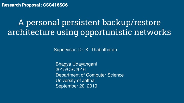 research proposal csc416sc6