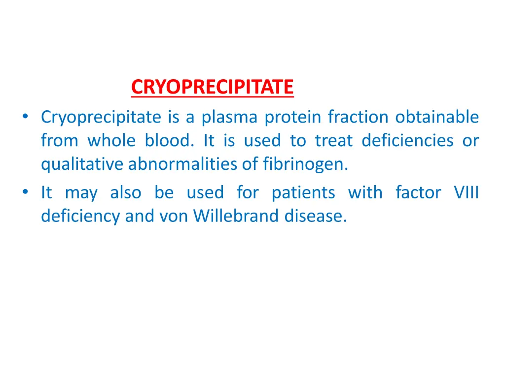 cryoprecipitate