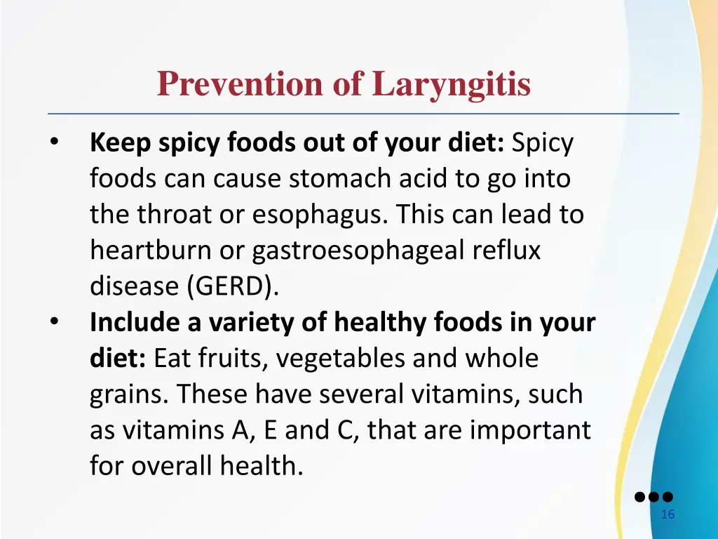 prevention of laryngitis 1