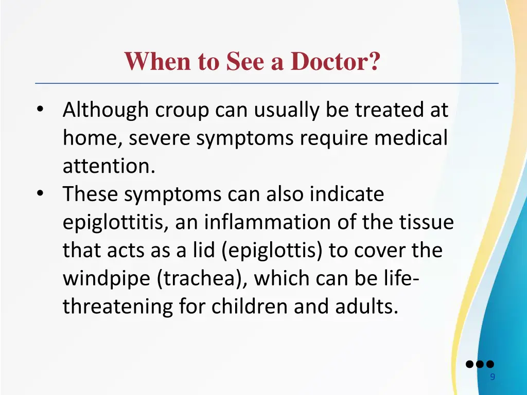 when to see a doctor 2