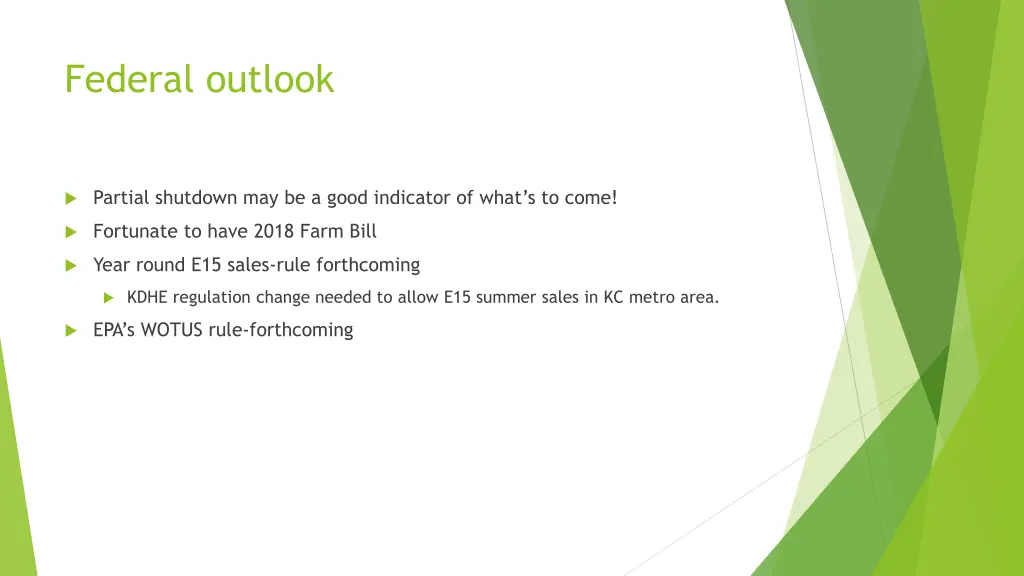federal outlook