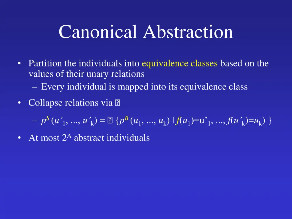 canonical abstraction 4