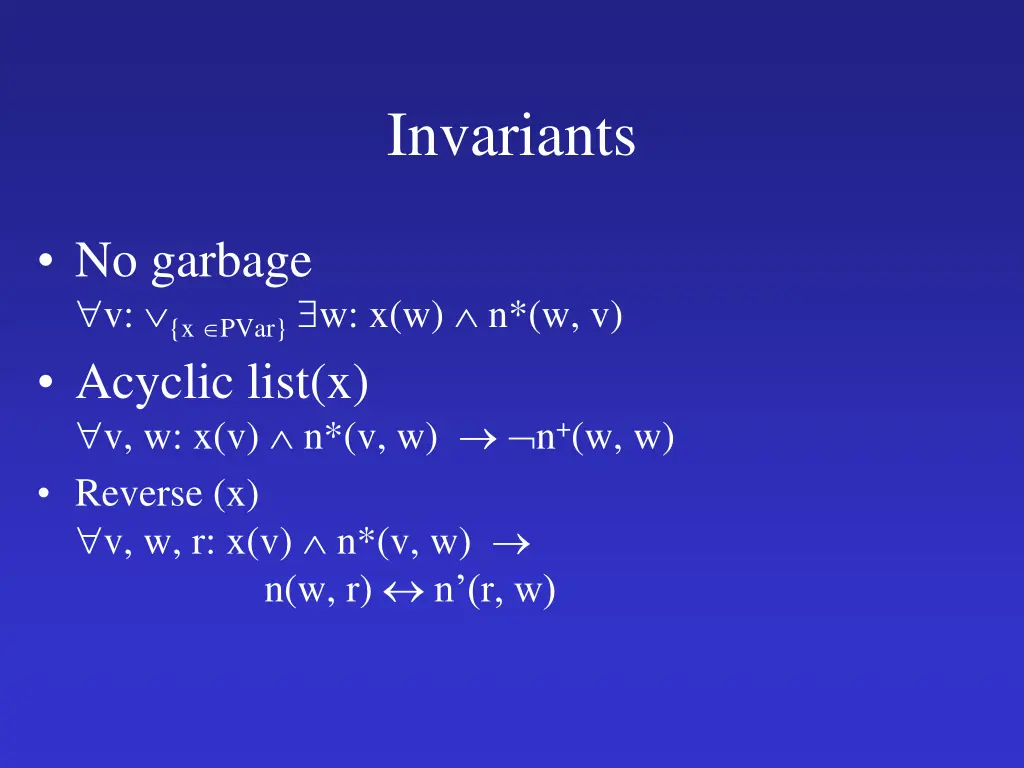 invariants