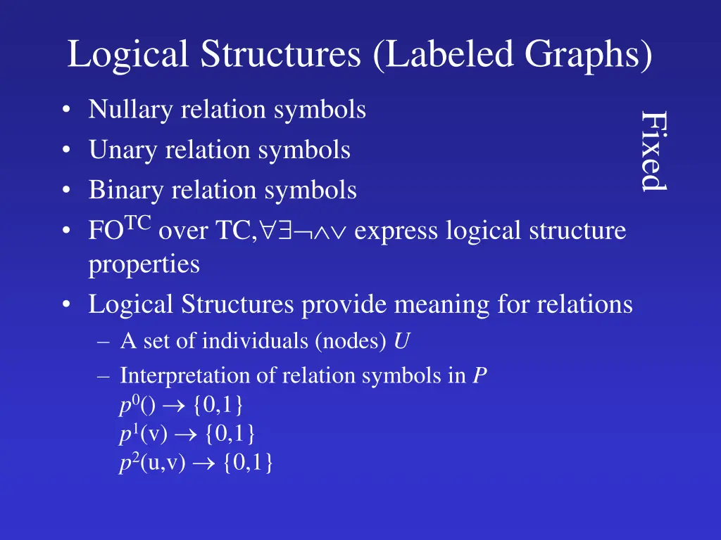 logical structures labeled graphs