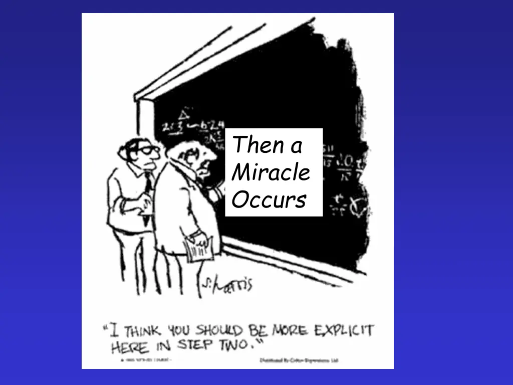 then a miracle occurs