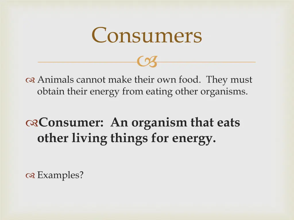 consumers