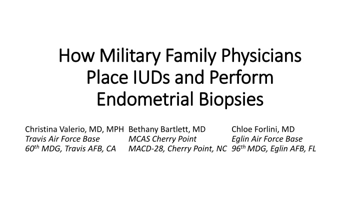 how military family physicians how military