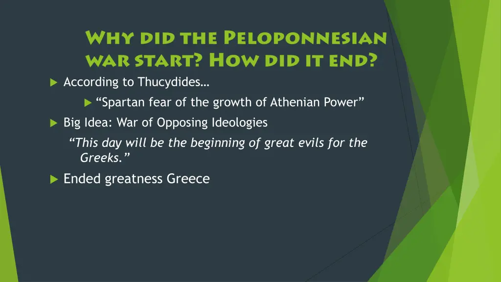according to thucydides