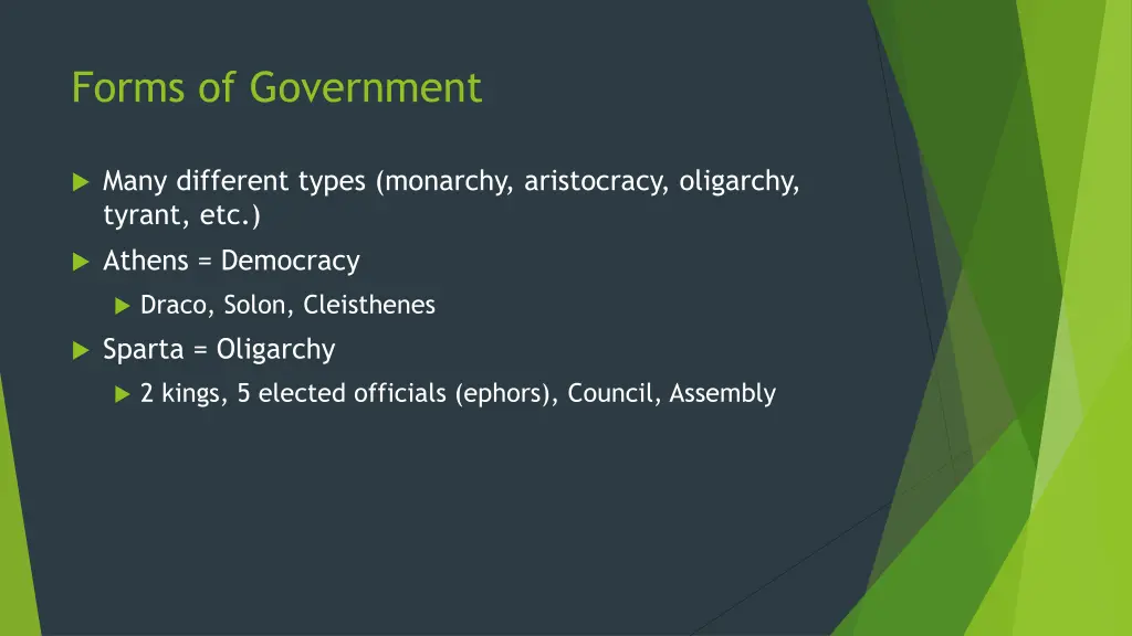 forms of government