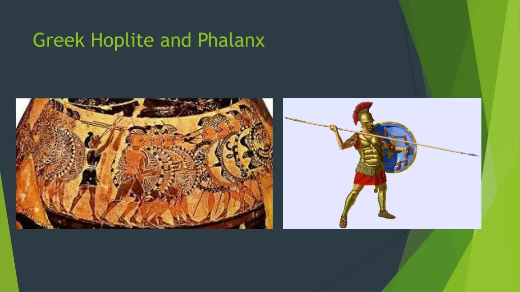 greek hoplite and phalanx