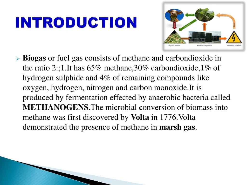 biogas or fuel gas consists of methane
