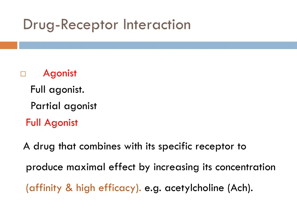 drug receptor interaction 4